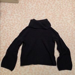 Splendid waffle turtleneck